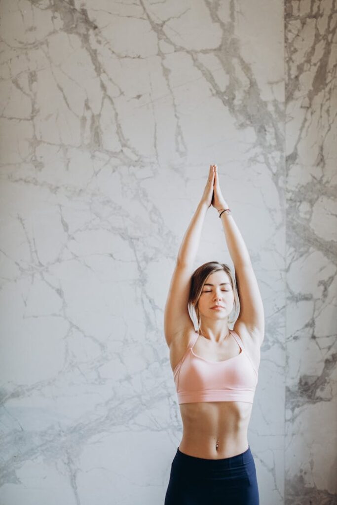 Woman Practicing Yoga